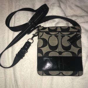 AUTHENTIC COACH swing crossbody - Black/Grey